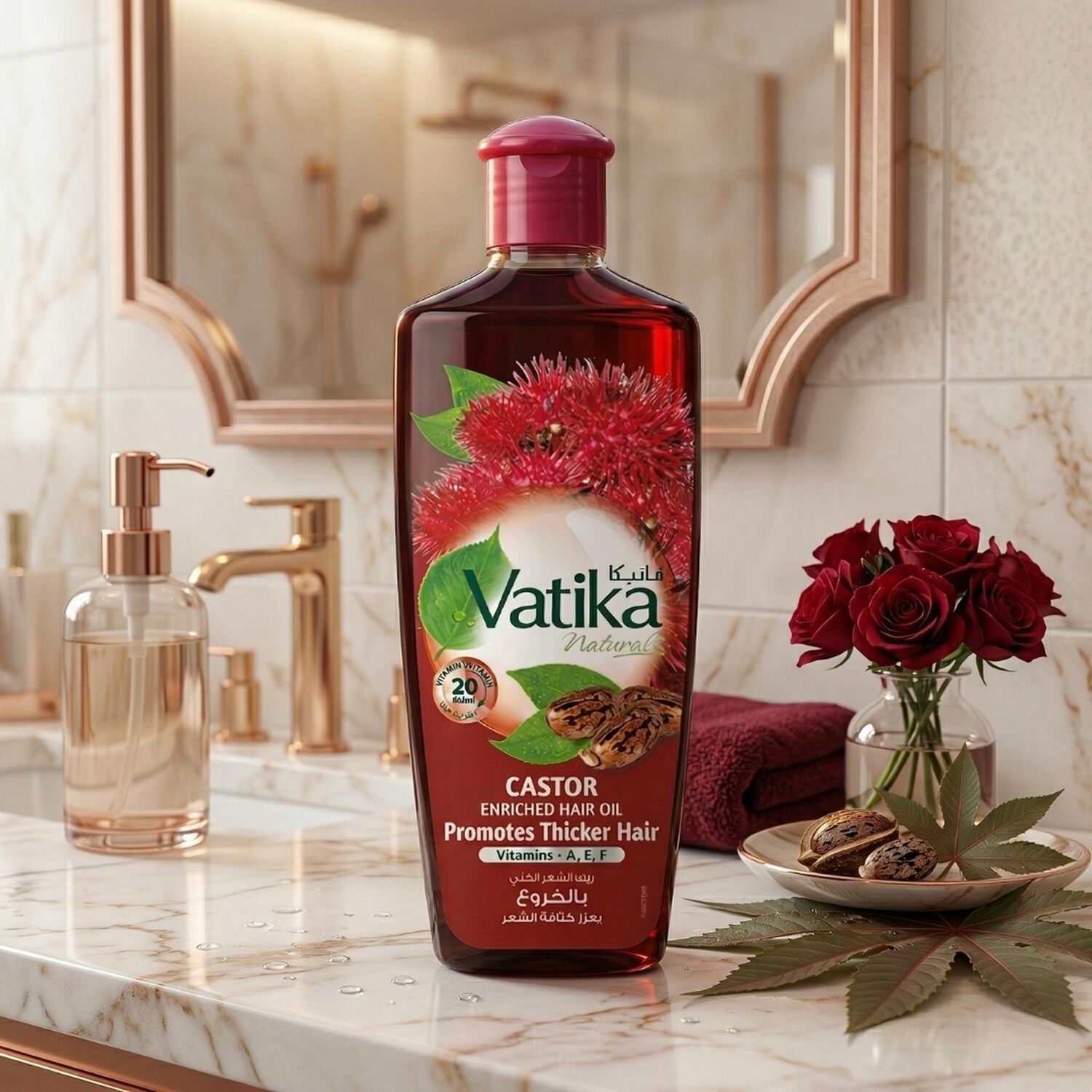 Vatika Aceite Capilar Castor 300 Ml image number 1.0