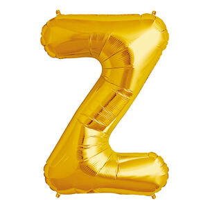 Globo Metalico Dorado 76cm App Letra Z