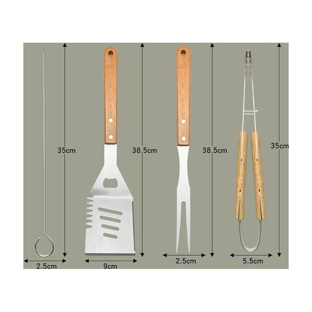 Set De 18 Piezas Utensilios Parrillero Asado Acero Inoxidable image number 2.0