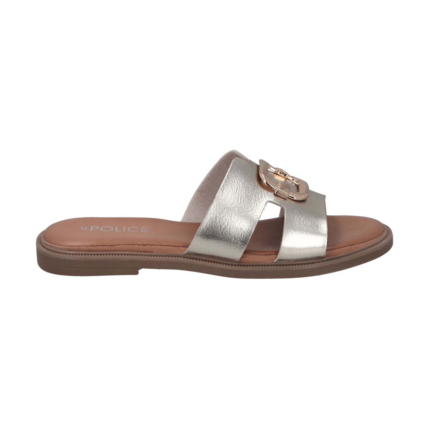 Sandalia Mujer Dorado Sienna Police image number 0.0
