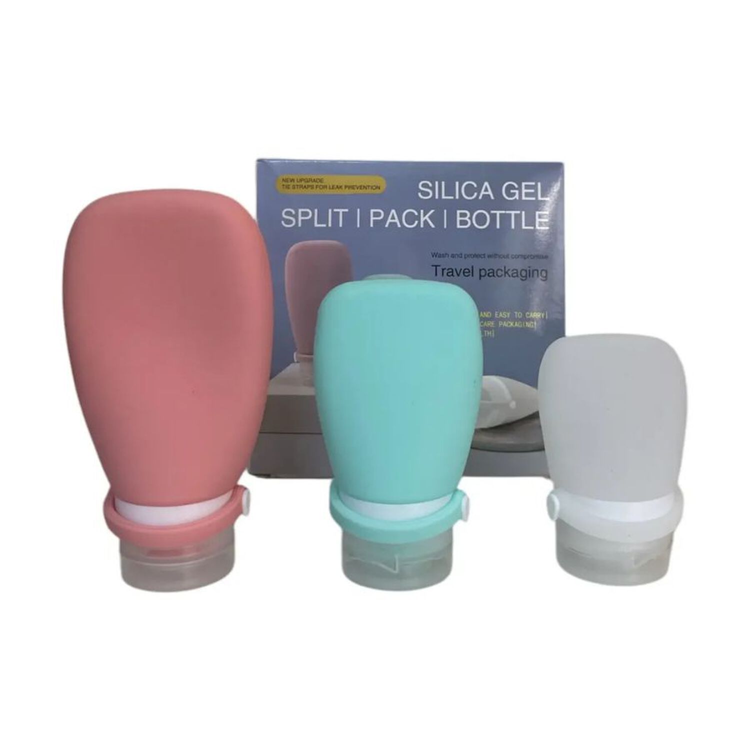 Set 3 Mini Botellas De Viaje Silicona Dispensador Crema image number 2.0