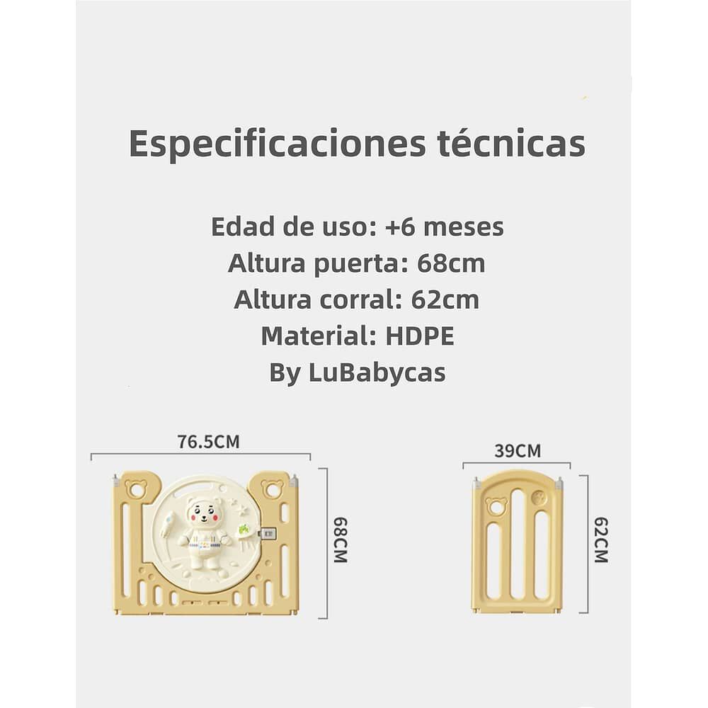 Corral Beb&eacute; 191x199cm Con Accesorios Lubabycas image number 3.0