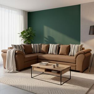 Sofá Seccional Izquierdo Living Factory New Capri / 6 Cuerpos