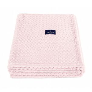 Manta De Cama Nautica Home Jacquard Franela Suave 127x178cm