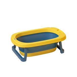 Ba&ntilde;era Plegable Beb&eacute; Con Termometro Y Mas Amarillo Babymine