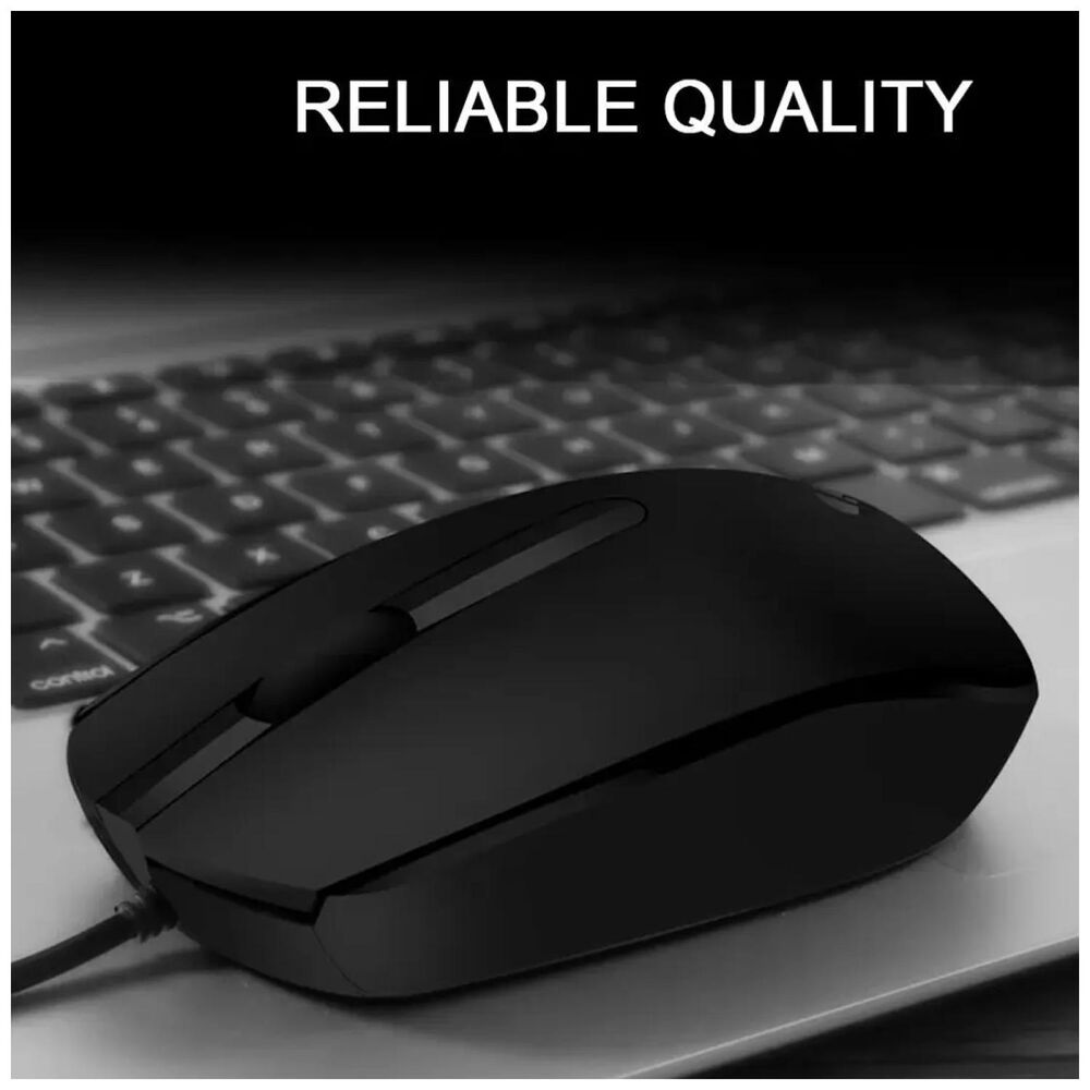 Mouse Alambrico Usb 3 Botones 1200dpi Negro M10 image number 2.0