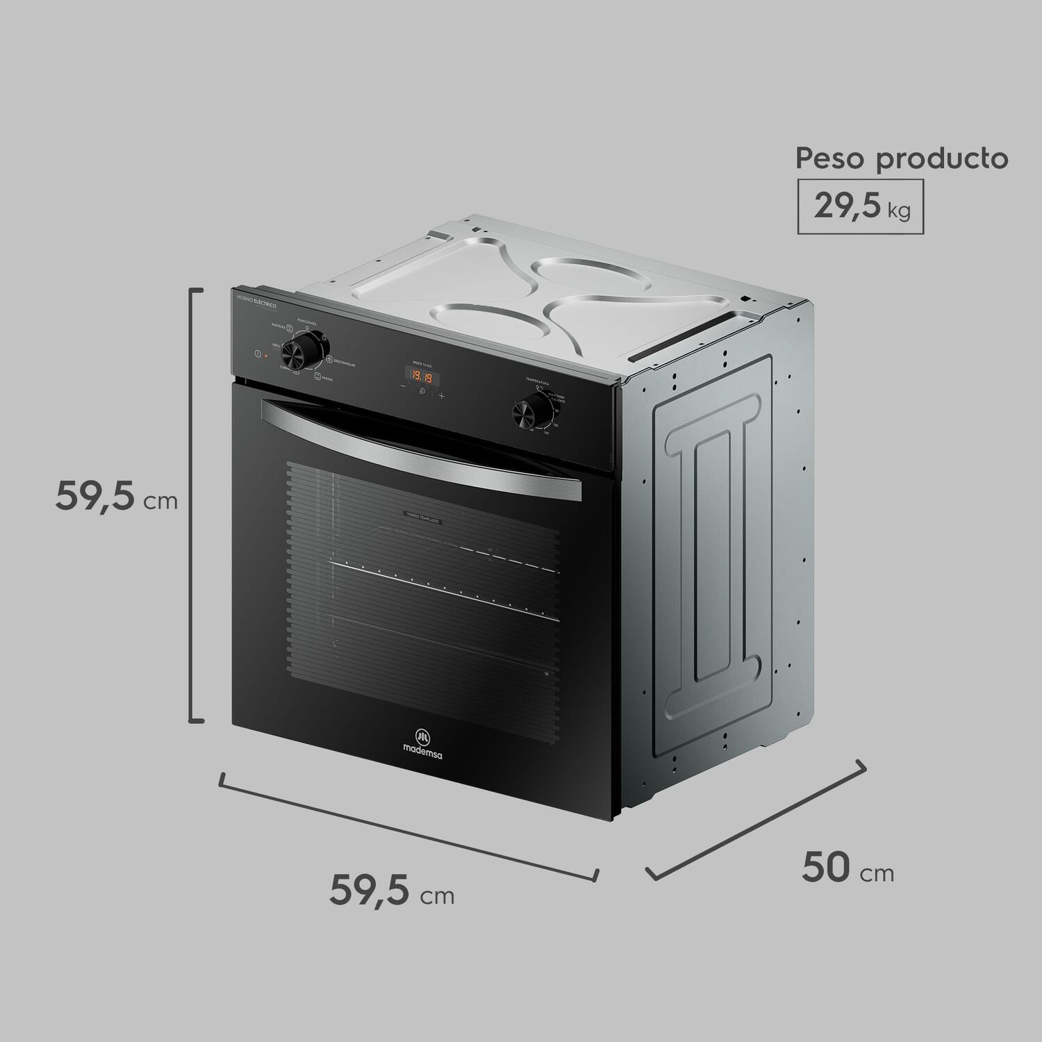 Horno Empotrable El&eacute;ctrico 59l Convector Y Temporizador Om6cb image number 2.0