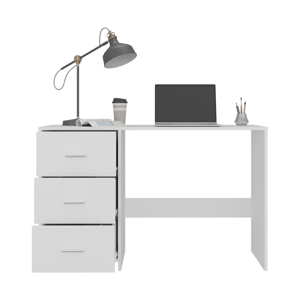 Escritorio Con Cajonera Fm Blanco 76,2x120,8x42,1 Cm image number 2.0