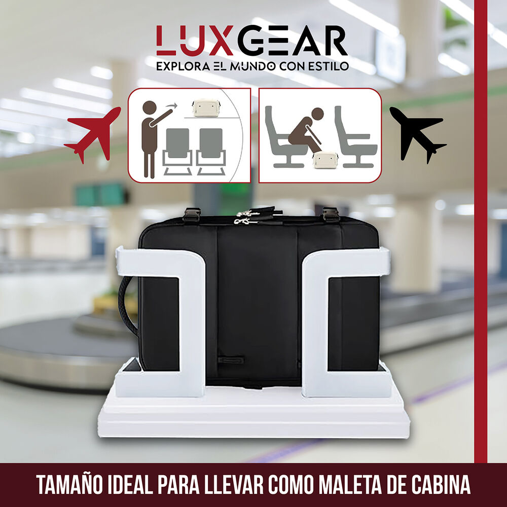 Mochila De Viaje Luxgear Nomadlife Impermeable Cabina - Negro image number 4.0