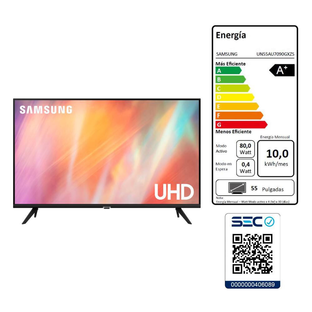Led 55" Samsung AU7090 / Ultra HD 4K / Smart TV image number 9.0