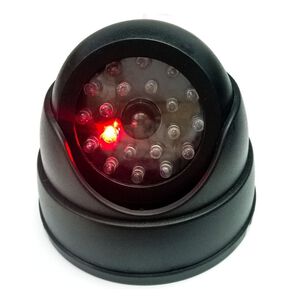 Cámara Vigilancia Falsa Domo Led Intermitente Fácil Instalación