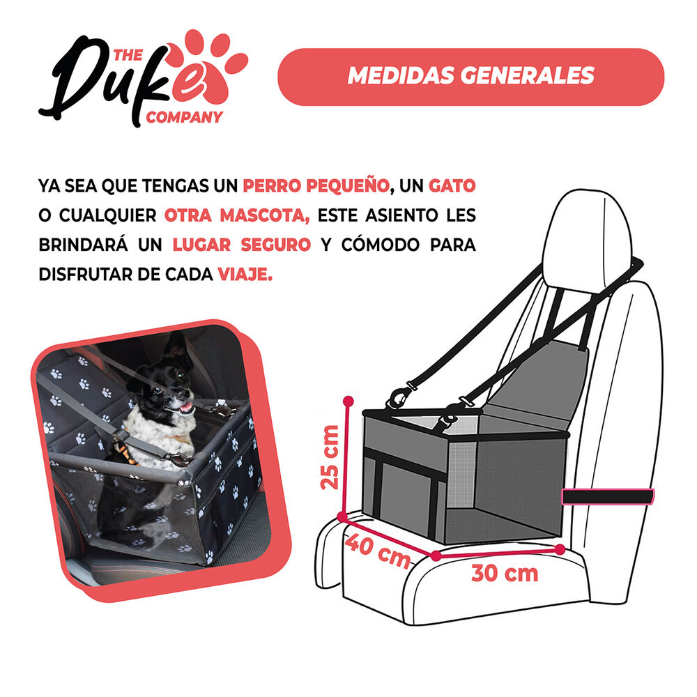 Asiento Para Mascotas Auto Duke Reforzado image number 3.0