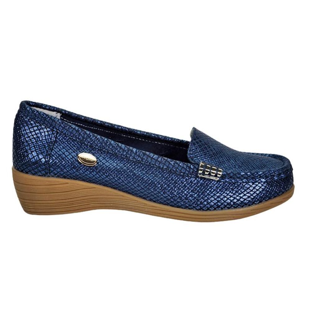 Mocasín Cuero Helen Azul Snake image number 0.0