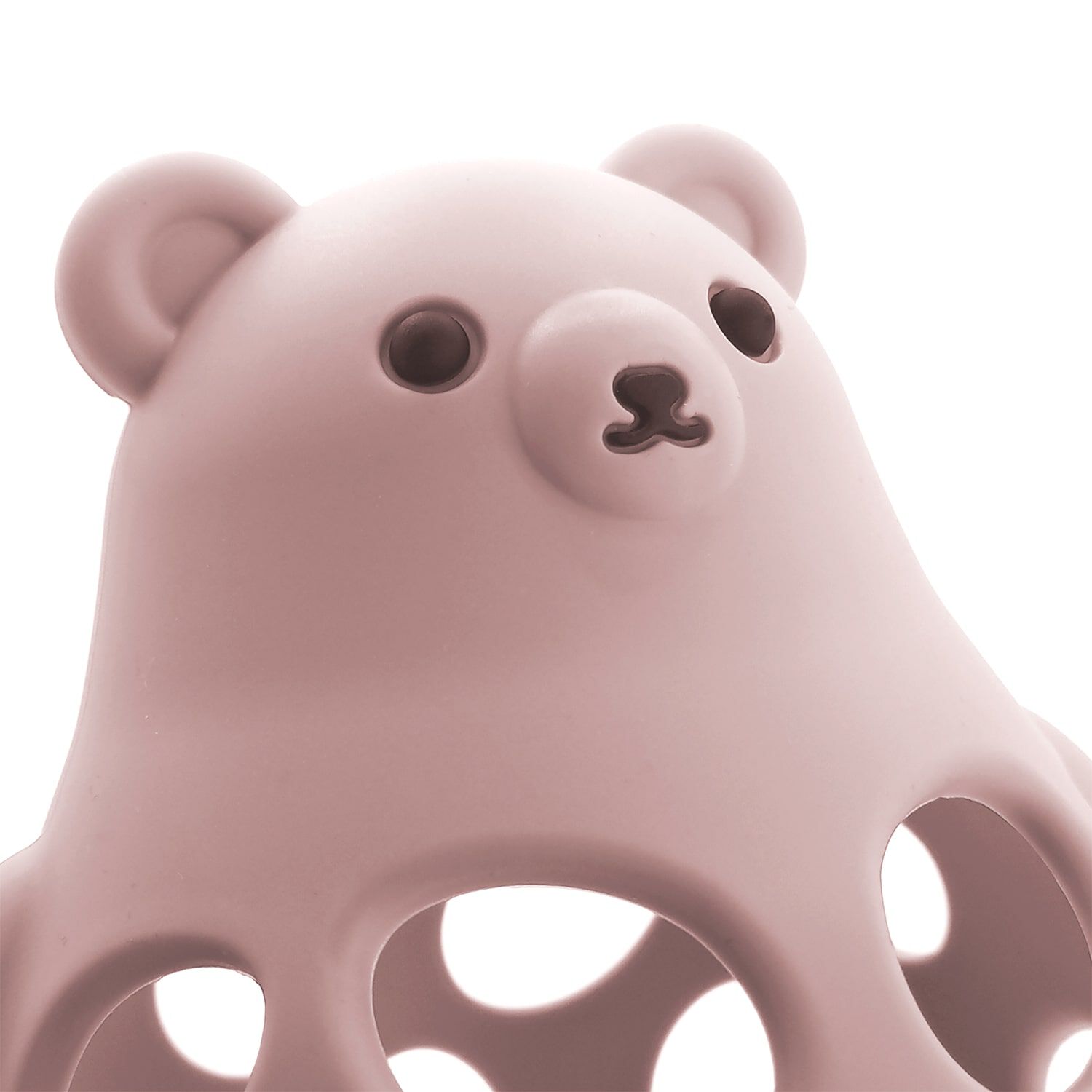 Juguete Mordedor Oso De Silicona Rosa image number 2.0