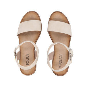 Sandalia Mujer Beige Trixie Police