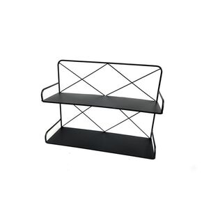 Estante Organizador Pared Metalico Estilo Industrial Negro