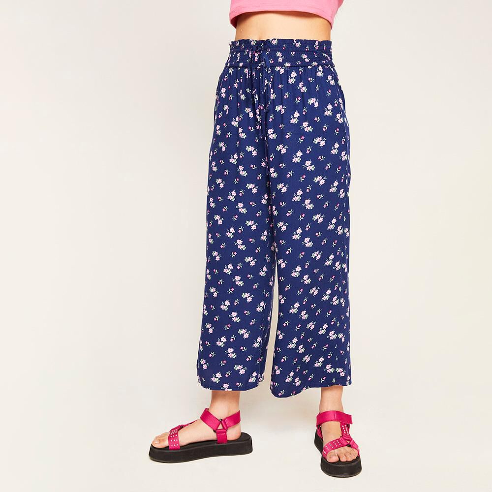 Pantalon Pretina Elasticada Tiro Alto Relax Mujer Freedom image number 0.0