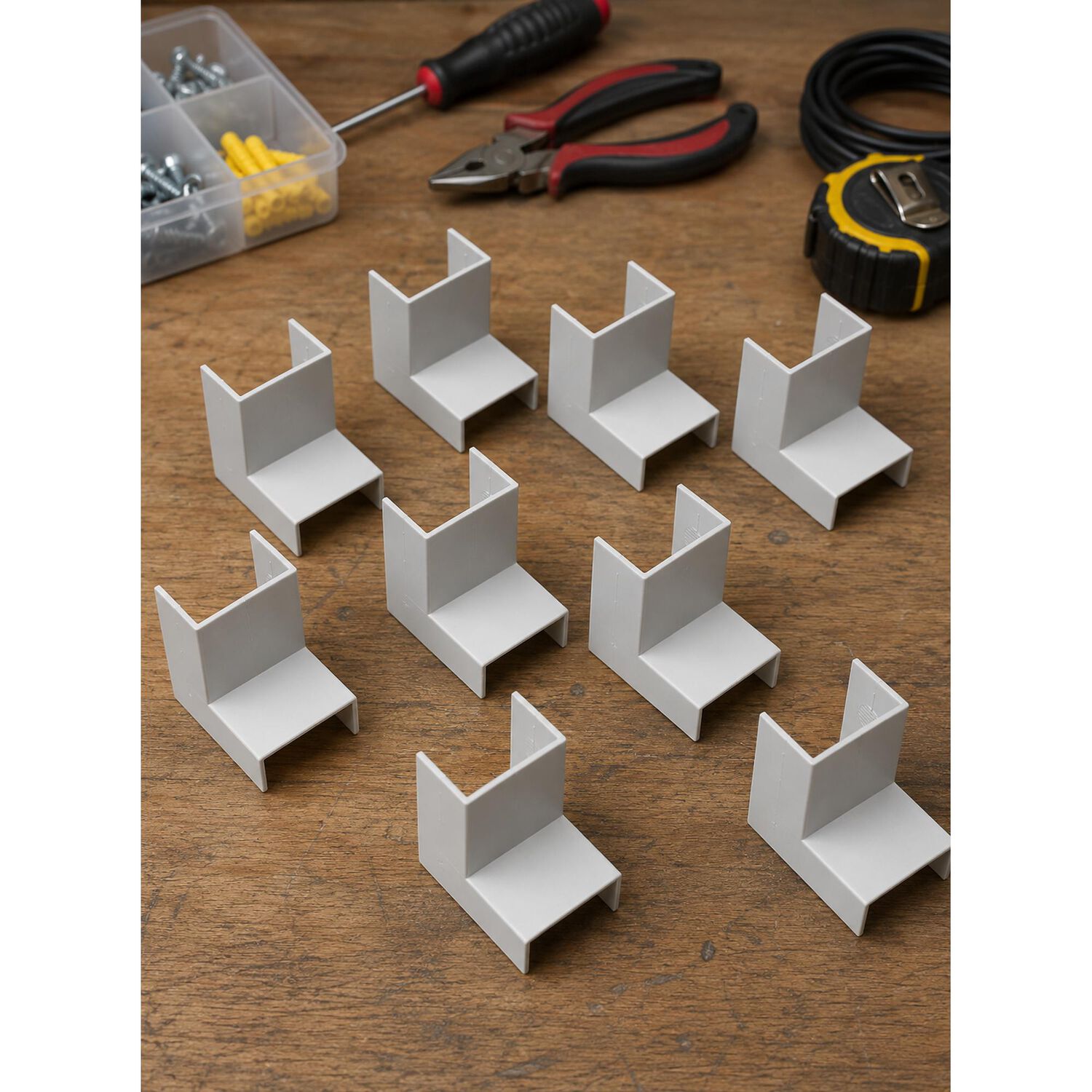 Pack 10 Curvas Internas Para Canaleta El&eacute;ctrica 20x10mm image number 1.0