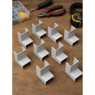 Pack 10 Curvas Internas Para Canaleta El&eacute;ctrica 20x10mm