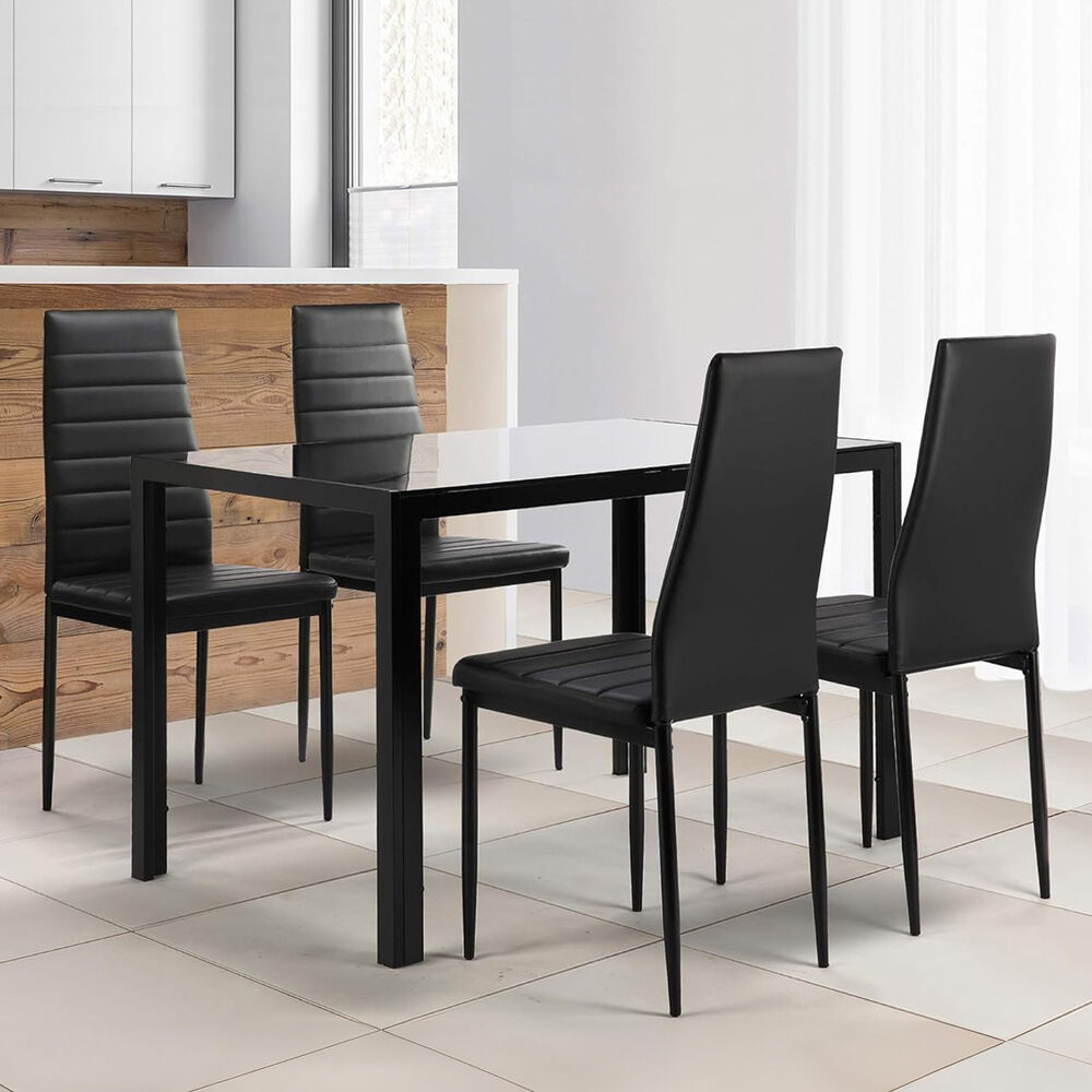 Mesa De Comedor Vidrio Negro 120x80x75cm image number 5.0