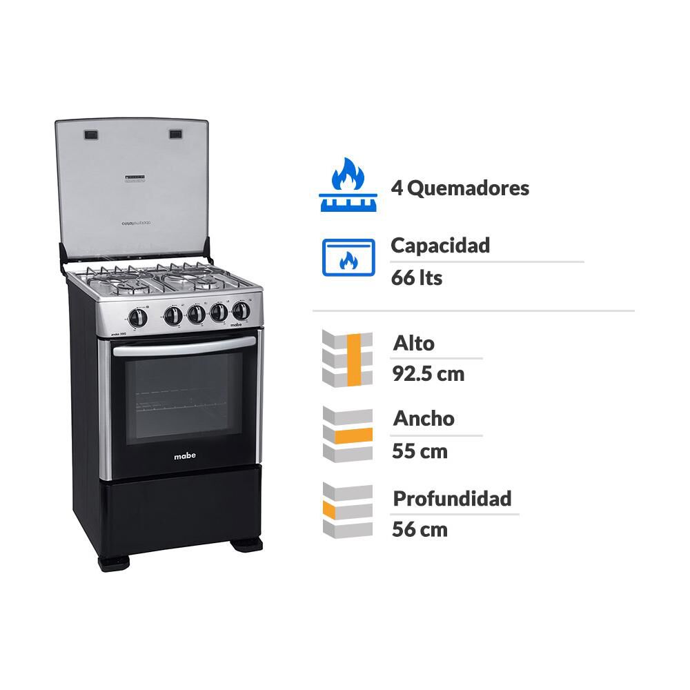 Cocina Mabe CMCC5515GCH-2 / 4 Quemadores image number 1.0