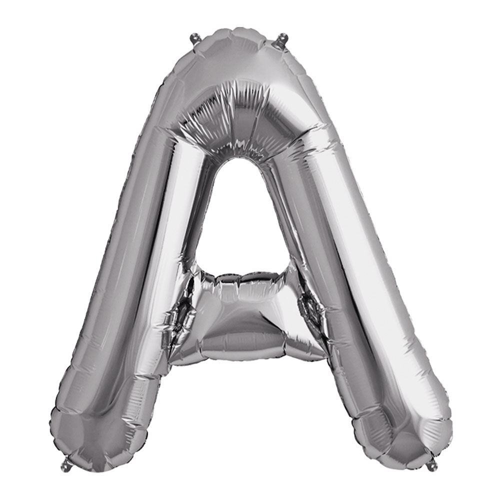 Globo Metalico Plateado 76cm App Letra A image number 0.0