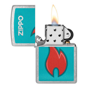 Encendedor Zippo Flame Design Azul Rojo Zp48495