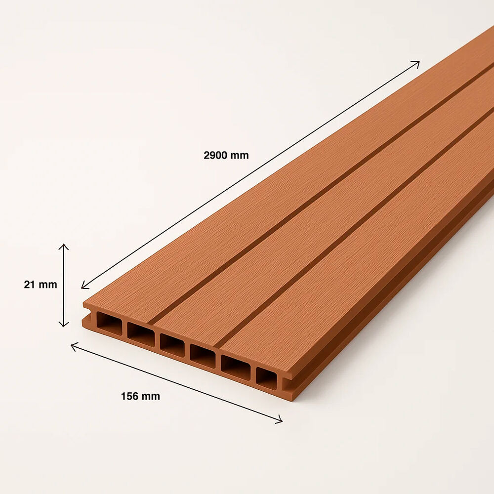 Pack De 5 Revestimientos Siding Wpc Exterior Color Madera Clara image number 3.0