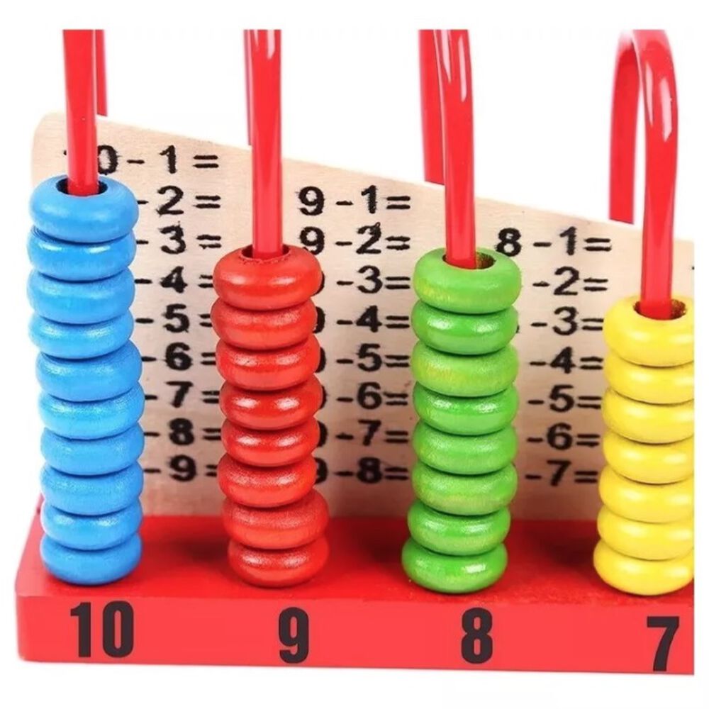 Ábaco Vertical De 10 Columnas Matemático Para Niños image number 2.0