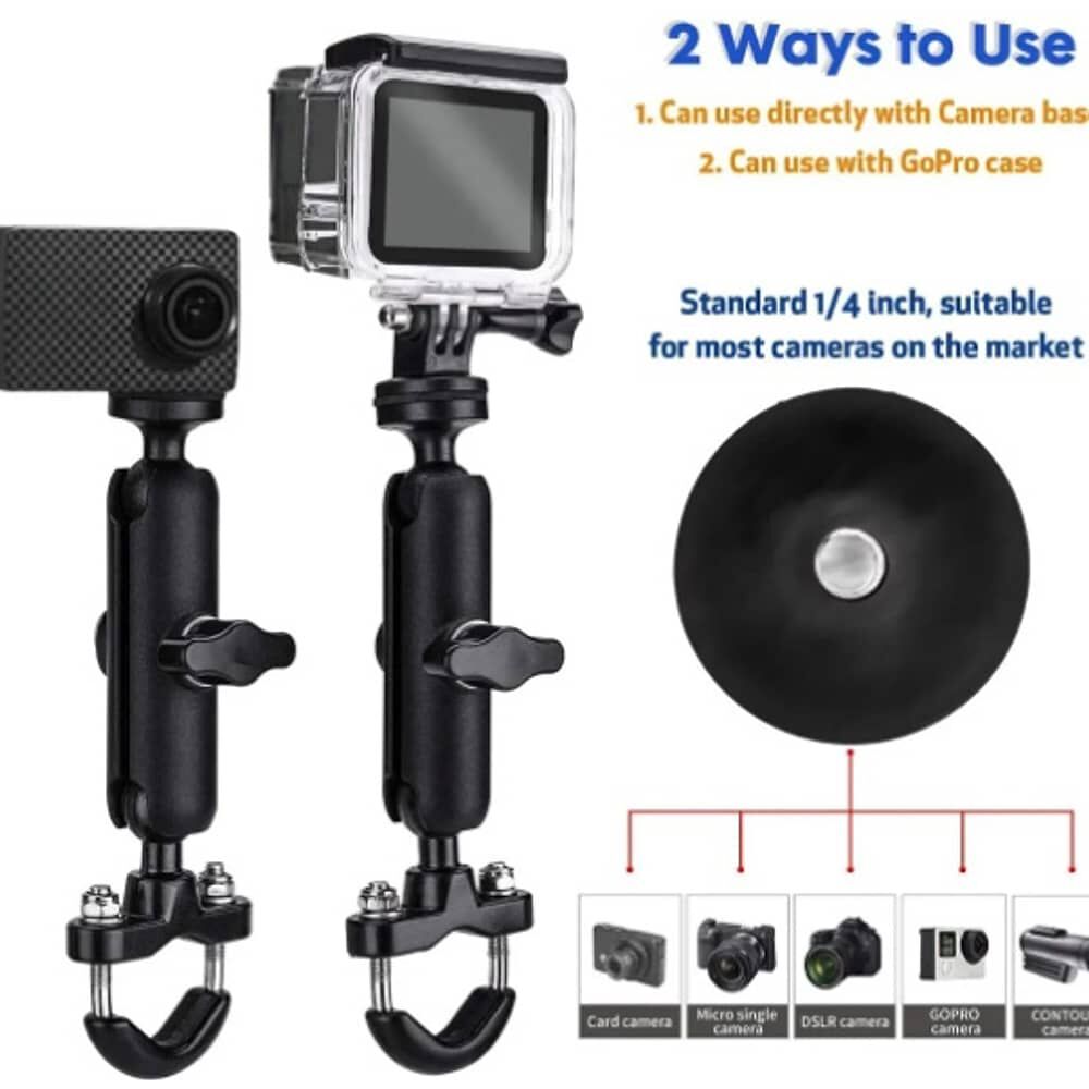 Soporte De Bicicleta/motocicleta Para Gopro C&aacute;mara image number 3.0