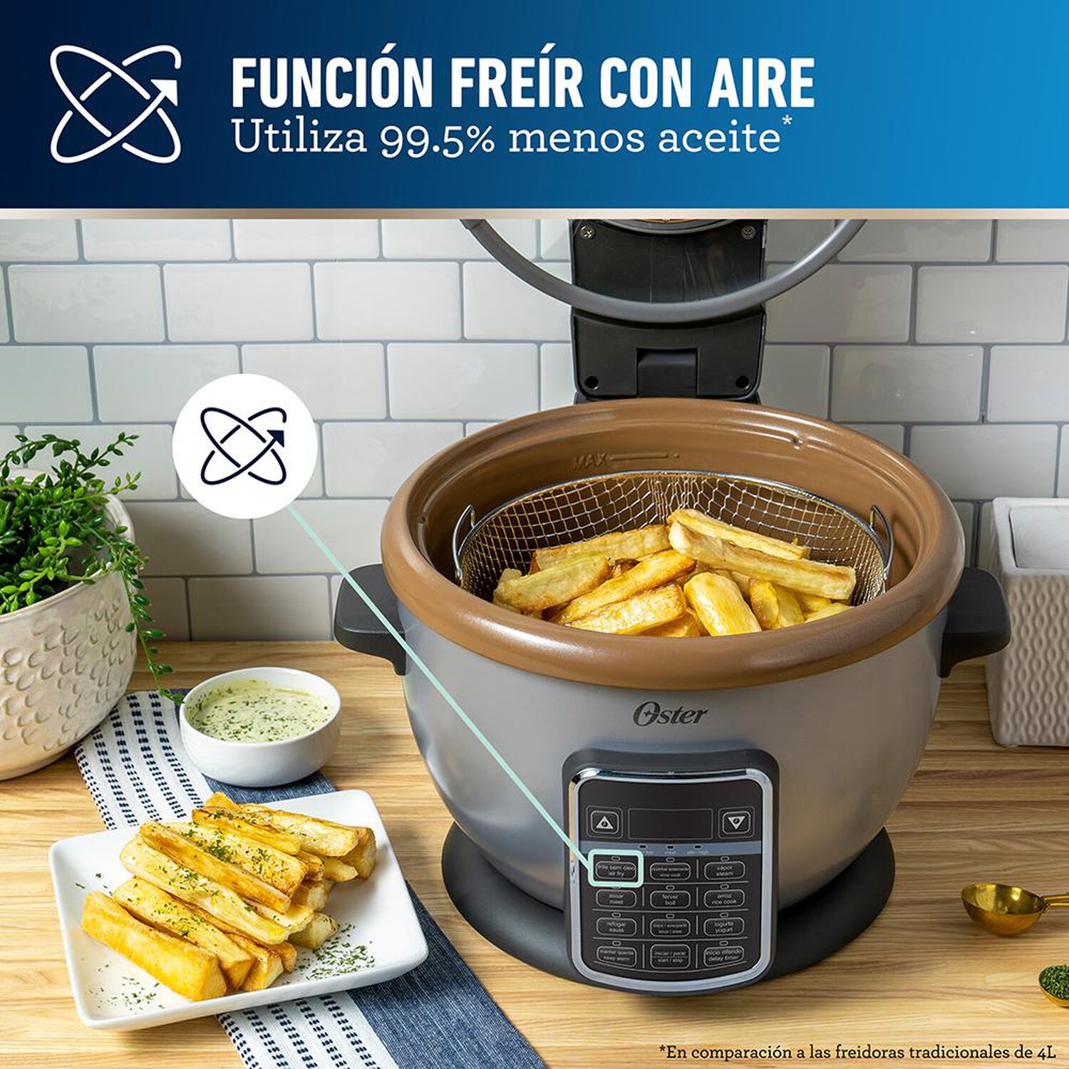 Arrocera con Freidora Oster CKSTRCAF22 / 2.2 Litros image number 5.0