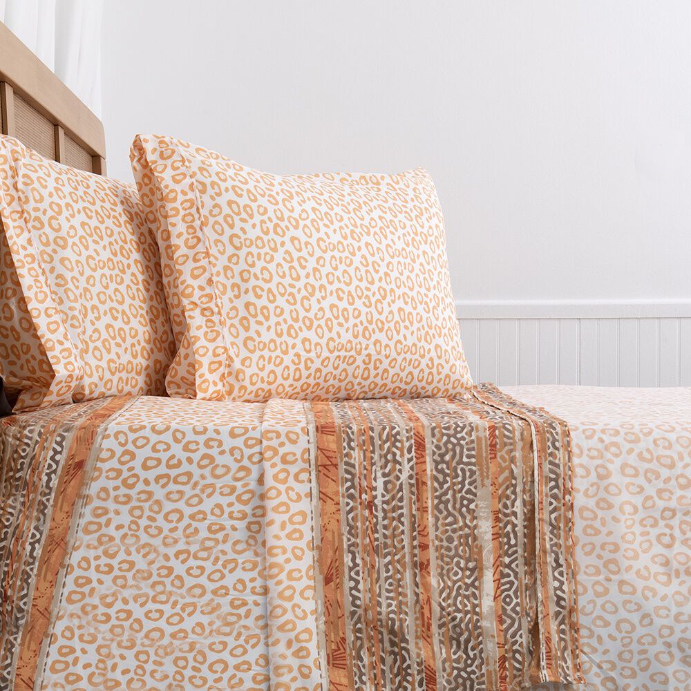 Sabana Estampada Plumetti 2 P Tamarindo image number 2.0