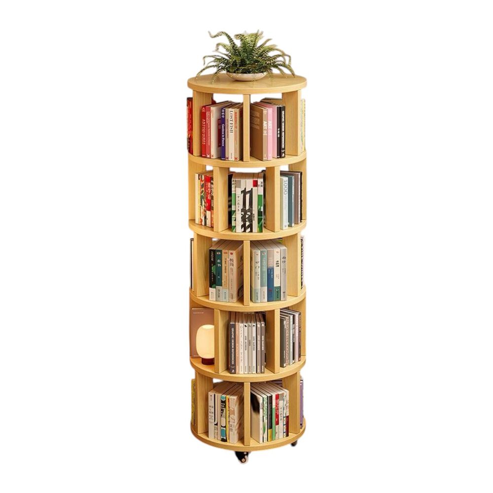 Biblioteca Giratoria 360 Librero Organizador Ruedas 165cm image number 8.0