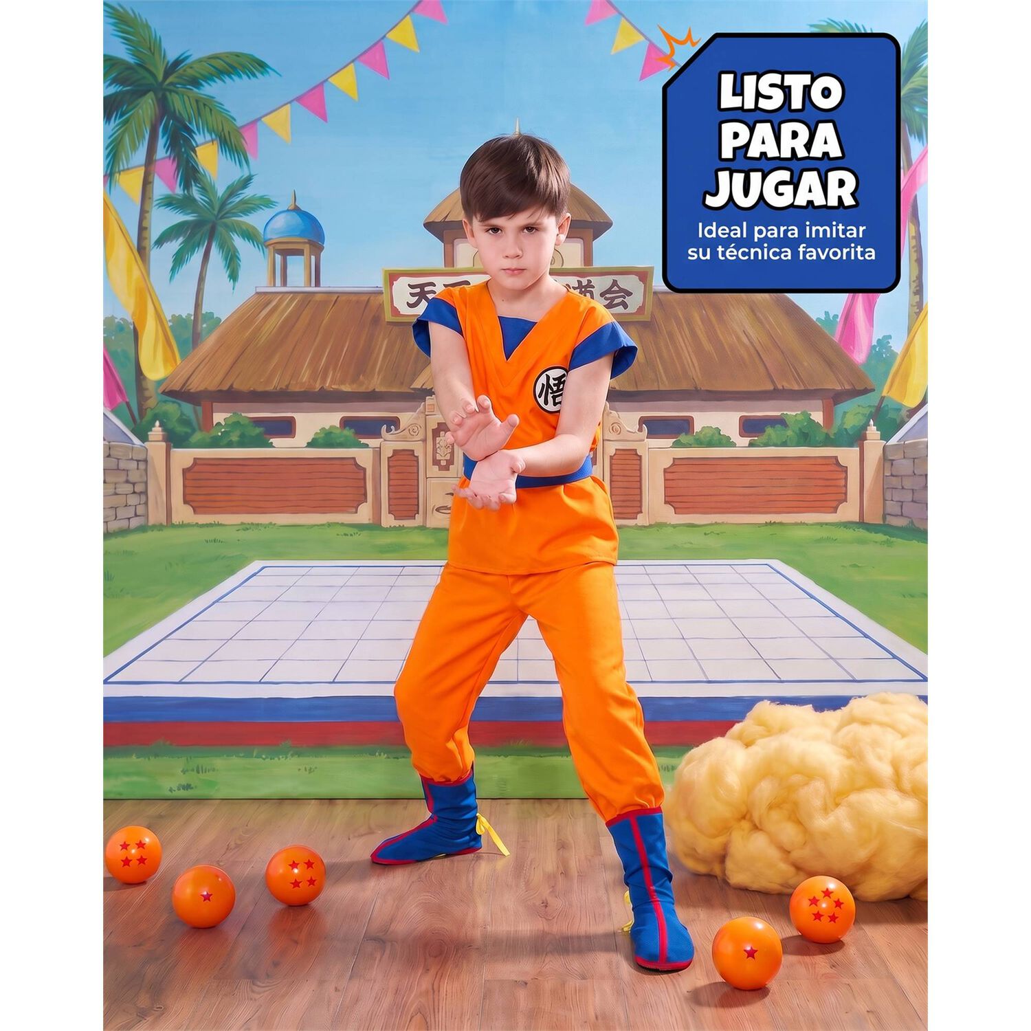 Disfraz De Goku Para Ni&ntilde;os - Dragon Ball image number 4.0