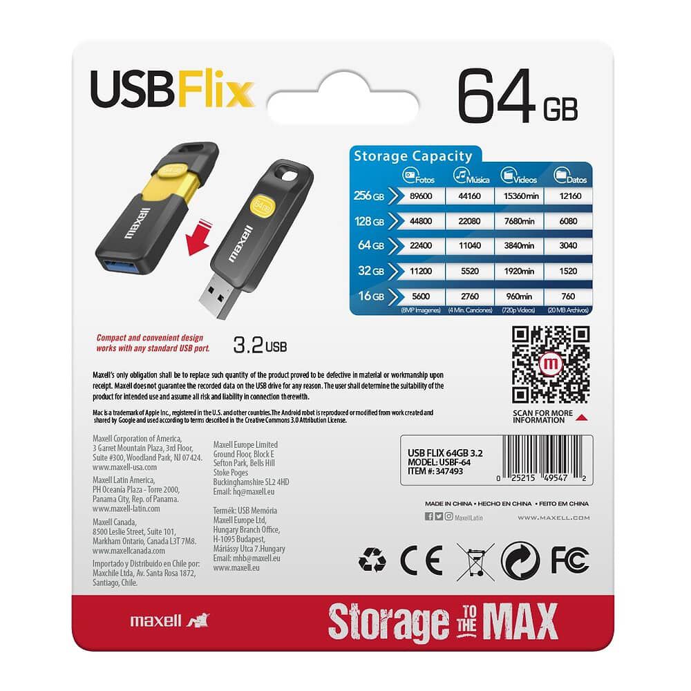 Pendrive Maxell Flix 64gb 3.2 image number 3.0