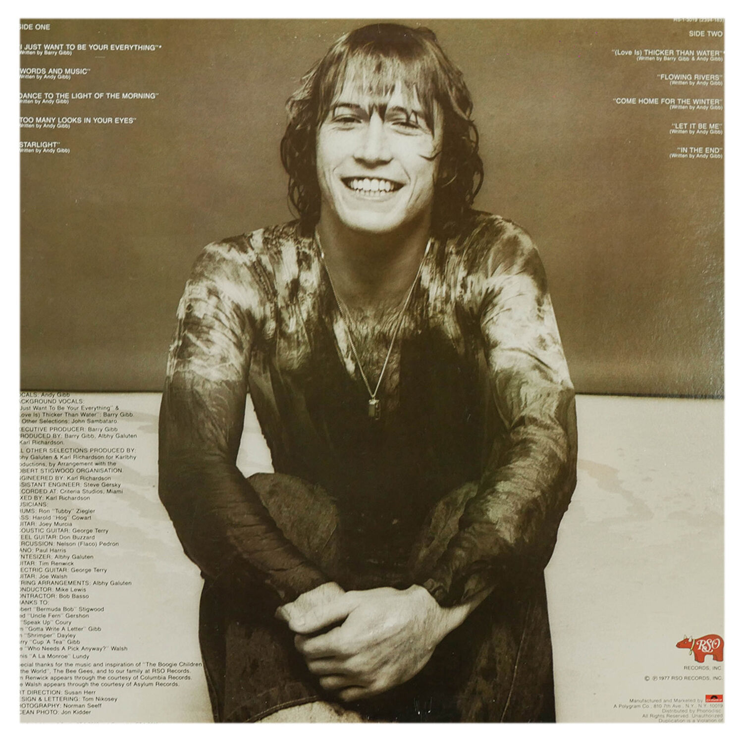 Andy Gibb - Flowing Rivers | Vinilo Usado image number 1.0