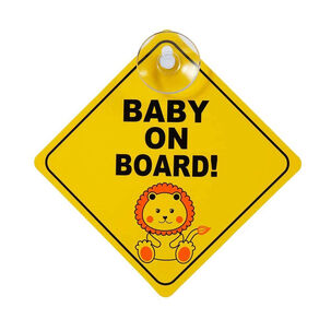 Pegatina Autoadhesiva Se&ntilde;al De Bebe Abordo Para Coches Autos