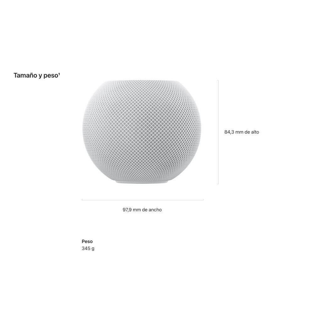 Asistente virtual Apple HomePod Mini Parlante Blanco image number 5.0