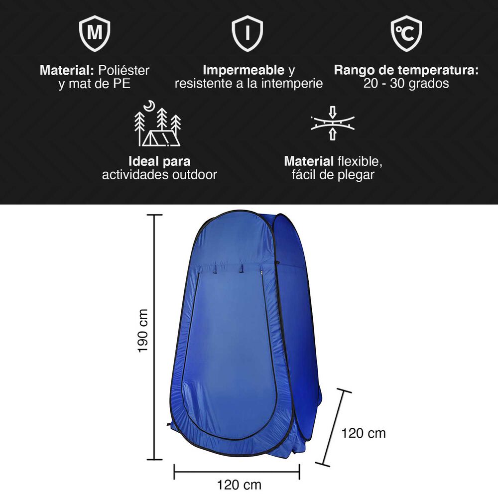 Vestidor De Camping Azul image number 2.0