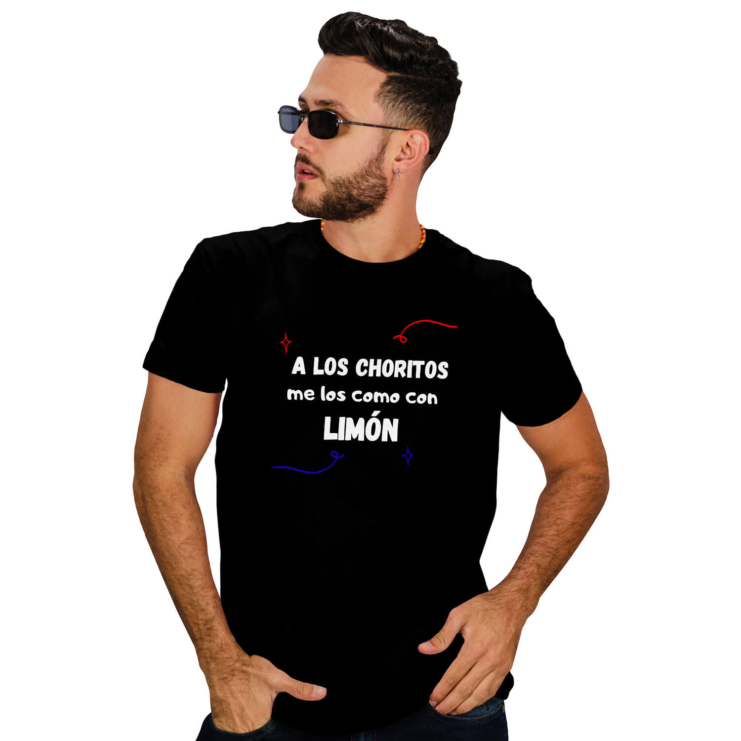 Polera Hombre Dise&ntilde;o Frases Chilenas Fiestas Patrias D13 image number 0.0