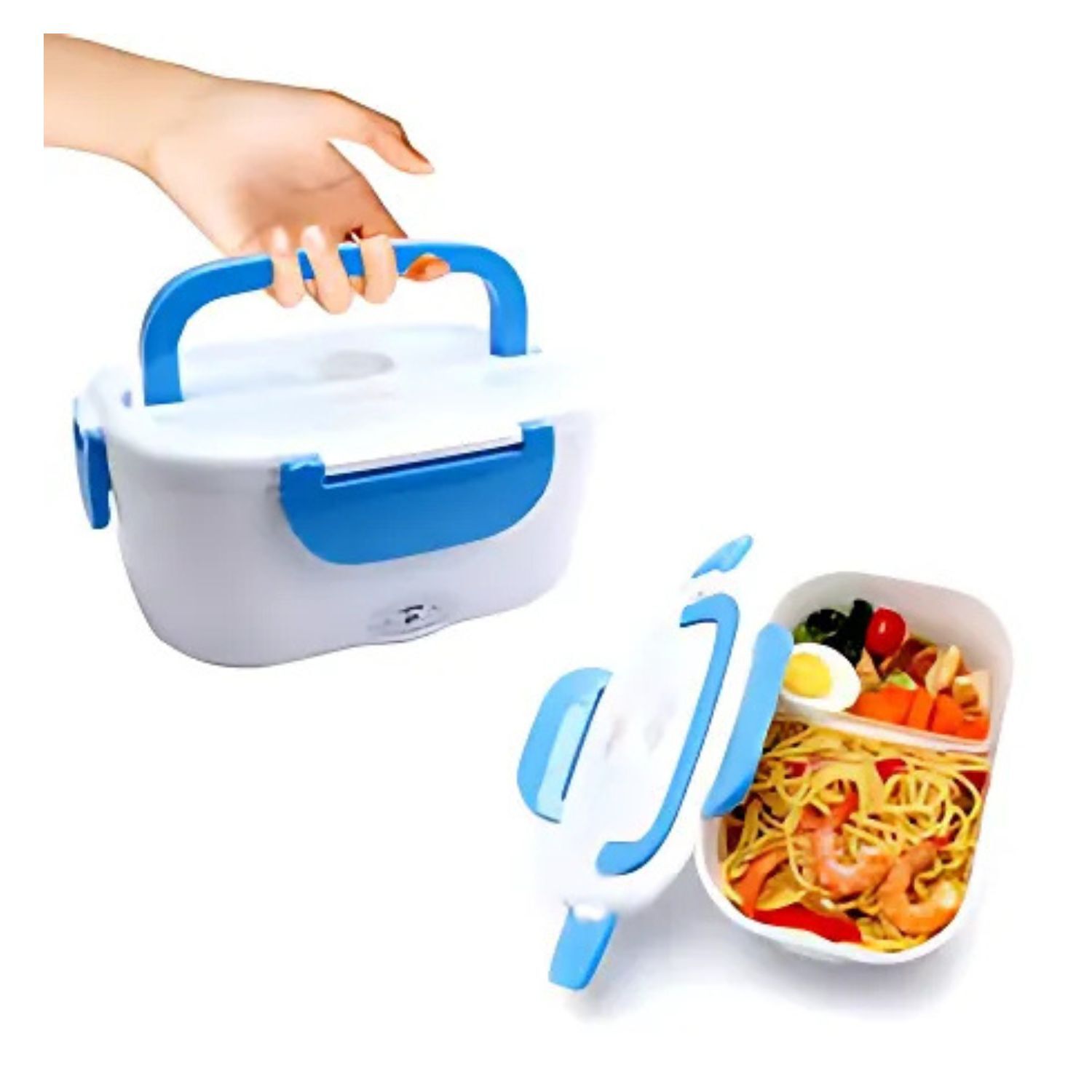 Taper Hermetico Contenedor Calentador Comida Lunch Box Azul image number 2.0