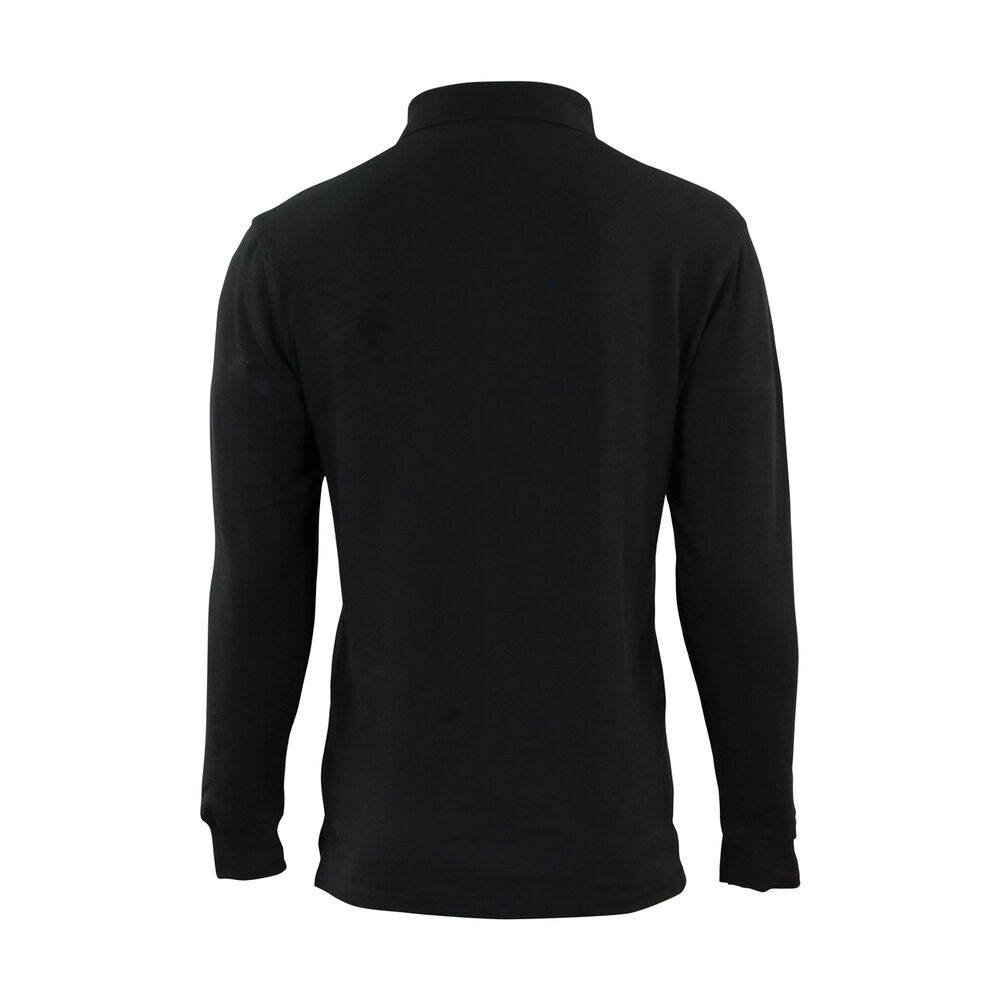 Polera Pique Negra Manga Larga Upf 40 image number 2.0