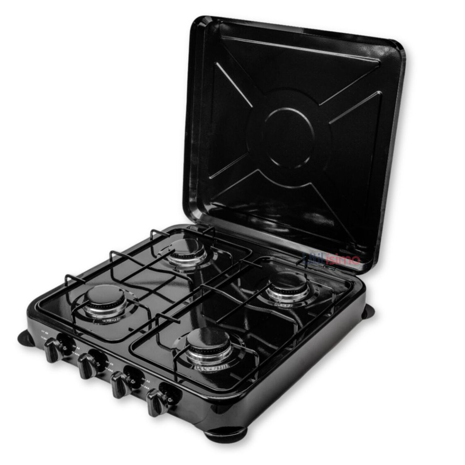 Cocina Encimera A Gas Licuado 4 Platos Negra image number 1.0
