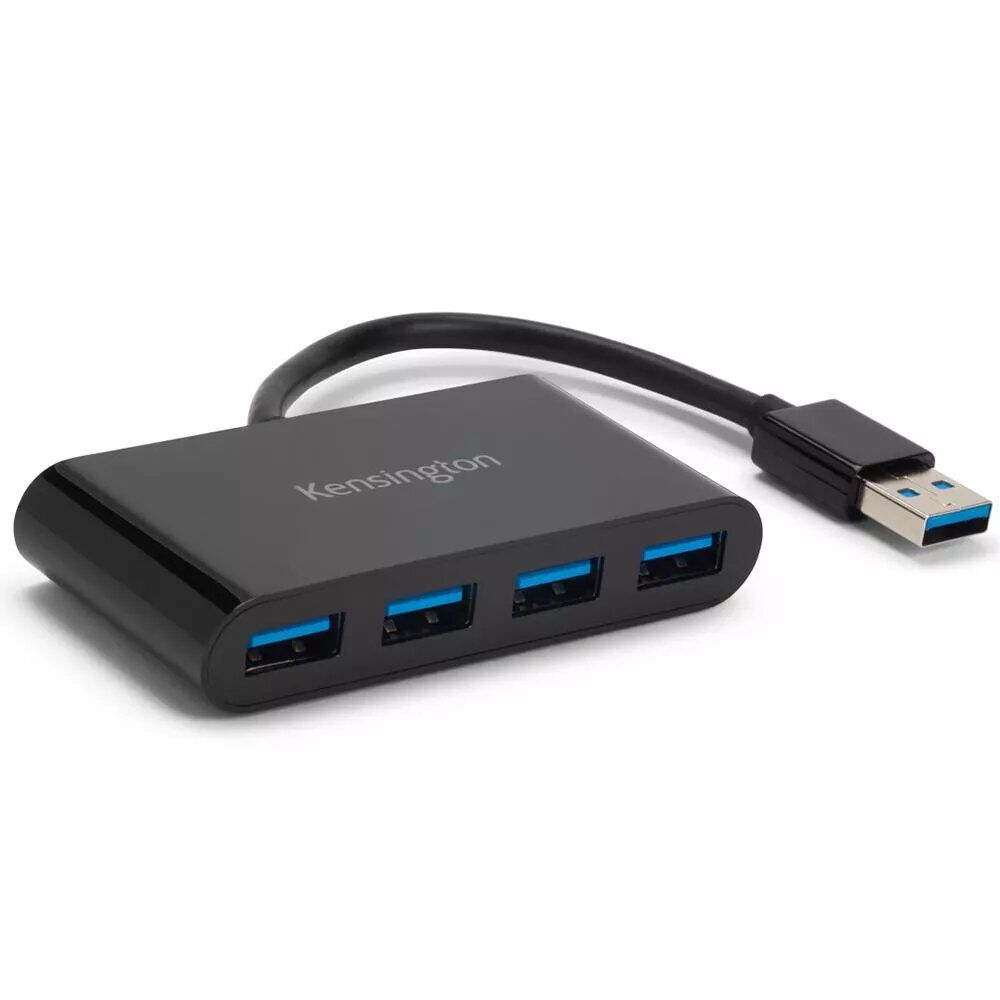 Hub Usb 3.0 Kensington 4 Puertos Uh4000 Negro image number 0.0