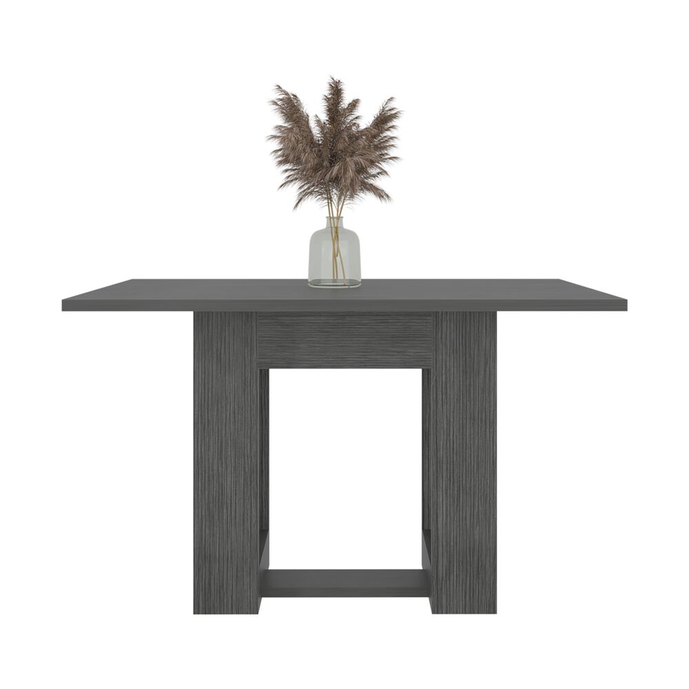 Mesa De Comedor Capacidad Para 4 Puestos 74x120x85 Cm Gris image number 1.0