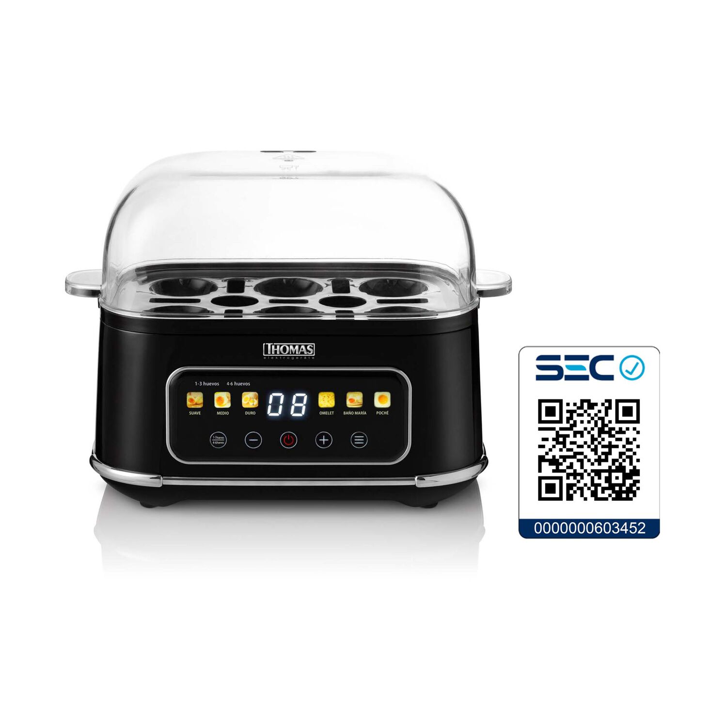 Cocedor De Huevos Thomas Th-85dc / 6 Huevos / 380 Watts image number 7.0
