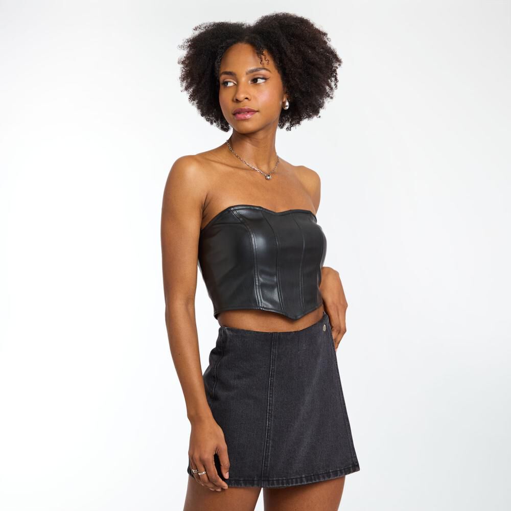 Top Strapless Ecocuero Mujer Rolly Go image number 2.0