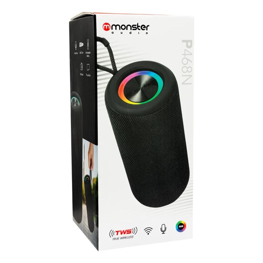Parlante Bluetooth Tws Portatil 10w Negro P468 image number 5.0