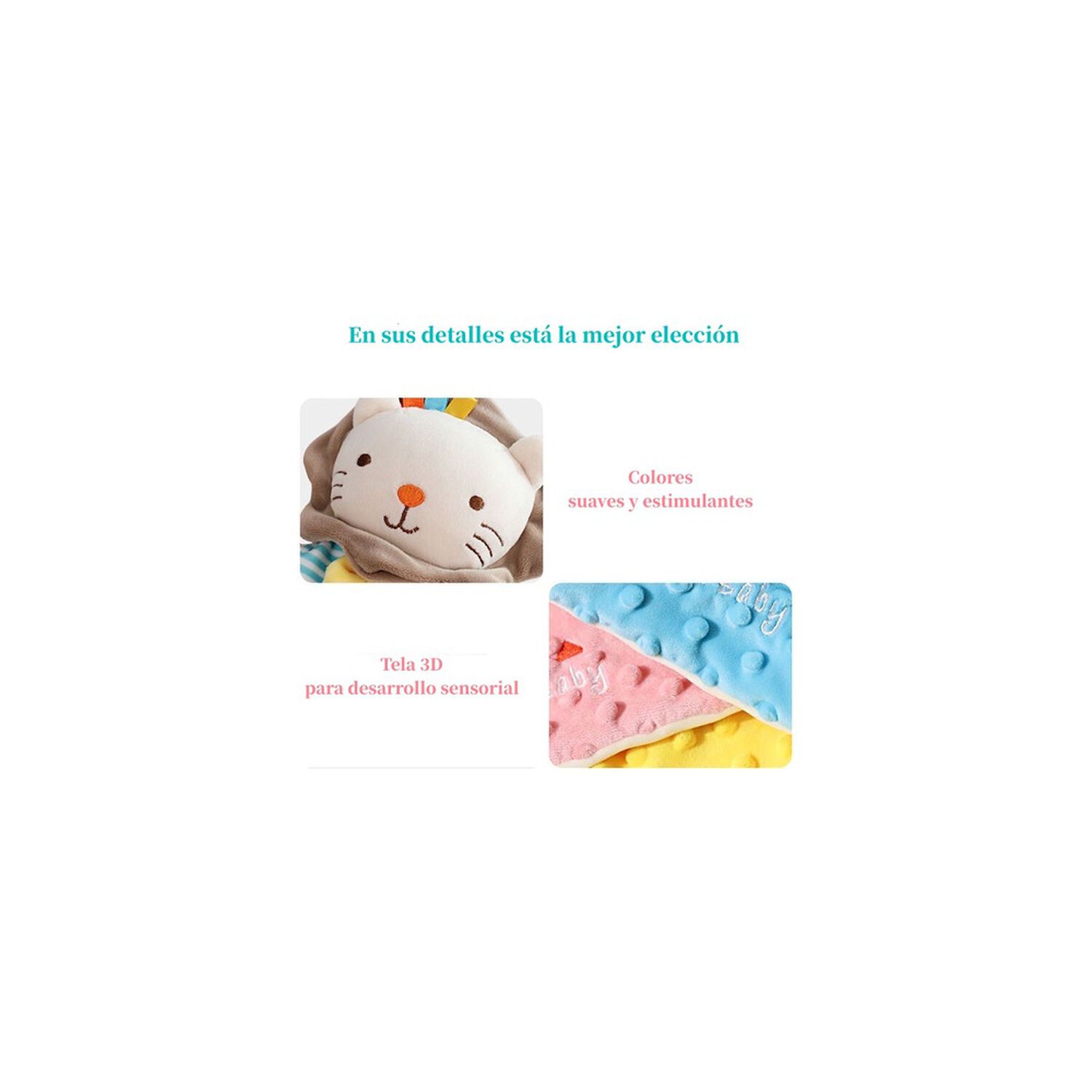 Peluche De Apego Sensorial Algod&oacute;n Zimba Lubabycas image number 15.0