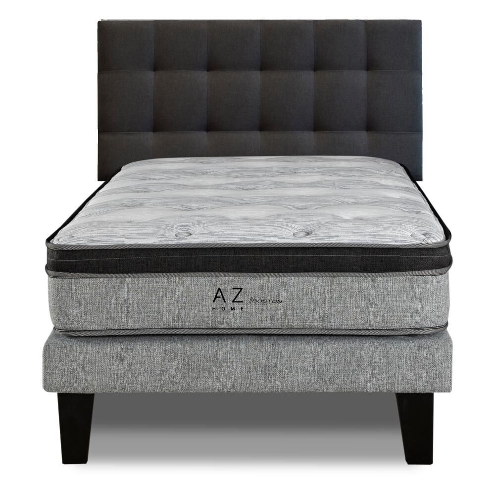 Cama Europea Az Home Boston / 1.5 Plazas / Base Normal + Respaldo image number 0.0